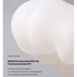 Tout neuf 😉 MERKMAK Moderne Suspension, Nuages de Citrouille Creatifs Lampe Enfant Lumiere Tricolore Convient Pour Salon, Chambre, Chambre D¡¯enfant 🌟 7 Tout neuf 😉 MERKMAK Moderne Suspension, Nuages de Citrouille Creatifs Lampe Enfant Lumiere Tricolore Convient Pour Salon, Chambre, Chambre D¡¯enfant 🌟 -Suspension Soldes 42506100 3