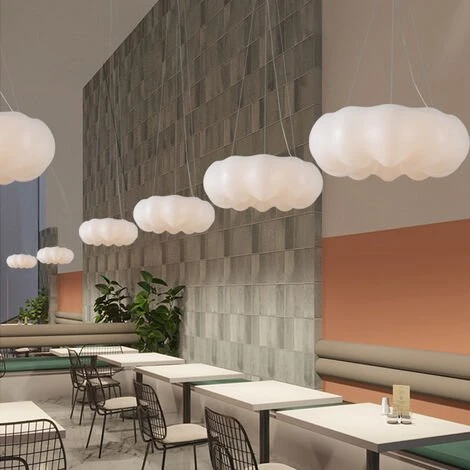 Tout neuf 😉 MERKMAK Moderne Suspension, Nuages de Citrouille Creatifs Lampe Enfant Lumiere Tricolore Convient Pour Salon, Chambre, Chambre D¡¯enfant 🌟 5 Tout neuf 😉 MERKMAK Moderne Suspension, Nuages de Citrouille Creatifs Lampe Enfant Lumiere Tricolore Convient Pour Salon, Chambre, Chambre D¡¯enfant 🌟 – Image 5