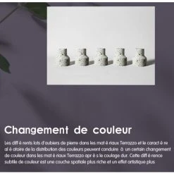 Remise 🥰 MERKMAK Creatif Lampe Suspension En Terrazzo Industriel Convient Pour Le Chevet , Les Restaurants Et Les Bars - Blanc (1 PCS) 👍 -Suspension Soldes 42506103 3