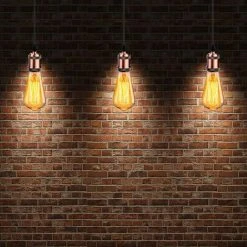 De gros 😀 STOEX Vintage LED Lighting E27 Edison Douille Ampoule Support De Lampe Suspension Plafonnier Vis Ampoule Rétro Adaptateur Socket , Rouge Cuivré 👍 -Suspension Soldes 42692217 3