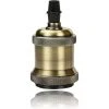 Grosses soldes 🔥 STOEX Vintage LED Lighting E27 Edison Douille Ampoule Support De Lampe Suspension Plafonnier Vis Ampoule Rétro Adaptateur Socket , Bronze ✨