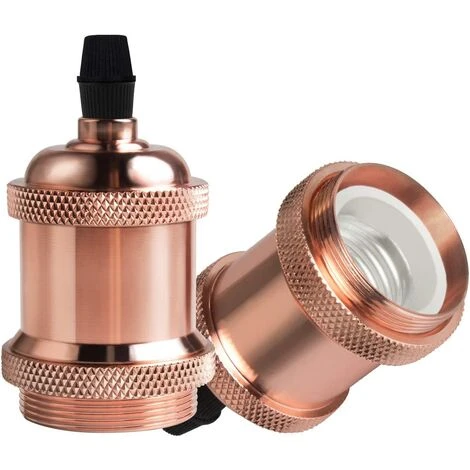 Meilleure vente 👏 STOEX Lot De 6 Vintage LED Lighting E27 Edison Douille Ampoule Support De Lampe Suspension Plafonnier Vis Ampoule Rétro Adaptateur Socket , Or Rose ✔️ 2 Meilleure vente 👏 STOEX Lot De 6 Vintage LED Lighting E27 Edison Douille Ampoule Support De Lampe Suspension Plafonnier Vis Ampoule Rétro Adaptateur Socket , Or Rose ✔️ – Image 2