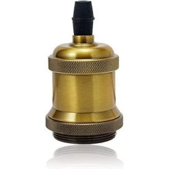 Offres ⌛ STOEX Vintage LED Lighting E27 Edison Douille Ampoule Support De Lampe Suspension Plafonnier Vis Ampoule Rétro Adaptateur Socket , Laiton Antique 🎁