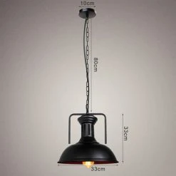 Tout neuf ❤️ AXHUP 2 Pack Ø33cm Lustre Suspension Design Industrielle Vintage Rétro Plafonnier Abat-jour En Métal Noir 🔔 9 Tout neuf ❤️ AXHUP 2 Pack Ø33cm Lustre Suspension Design Industrielle Vintage Rétro Plafonnier Abat-jour En Métal Noir 🔔 -Suspension Soldes 42721485 5