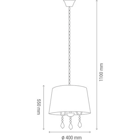 Tout neuf ✨ SULION Suspension Classique 3xE14 Violet ⌛ 3 Tout neuf ✨ SULION Suspension Classique 3xE14 Violet ⌛ – Image 3
