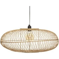 Coupon ❤️ Suspension En Bambou Loren D 60 Cm - Atmosphera - Bambou 🥰