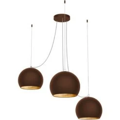 Tout neuf 🤩 LUMICOM JOE SUSPENSION X3 FEUILLE Ø 25 Corten/feuille D'or 👏