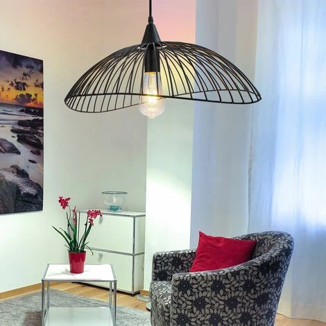 Promo 🌟 AXHUP 50cm Plafonnier Lustre Suspension Industrielle Vintage Rétro E27 Luminaire Salle à Manger Chambre Couloir ⭐ 1 Promo 🌟 AXHUP 50cm Plafonnier Lustre Suspension Industrielle Vintage Rétro E27 Luminaire Salle à Manger Chambre Couloir ⭐