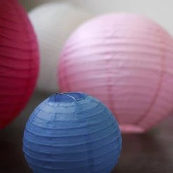 Promo 🔥 SKY LANTERN 12x Lanterne Papier 30 Cm Bleu Roi - Suspension Boule Papier 30 Cm (12'') Type Lanterne Japonaise Pour Decoration Mariage - 12 Pièces - Le Must De La Gamme De Lampions Papier - Notice En Français. - Bleu Roi ✨ -Suspension Soldes 43703567 4