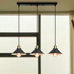 Les meilleures critiques de ⌛ AXHUP Rétro Lustre Suspension Industrielle E27 3 Tête Noir Et Blanc Plafonnier Luminaire Ajustable Salle à Manger Couloir 👍 -Suspension Soldes 43713453 4