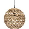Acheter 🎉 Atmosphera - Luminaire Suspension En Fibre Naturelle D 38 Cm ⭐