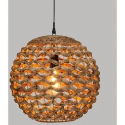 Acheter 🎉 Atmosphera - Luminaire Suspension En Fibre Naturelle D 38 Cm ⭐ -Suspension Soldes 44337438 3