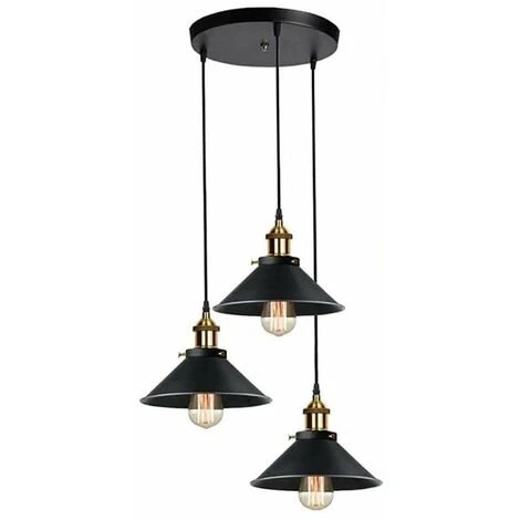 Meilleure affaire 🛒 GOECO Lustre Industriel Vintage 3 Lumiere Suspension Industrielle Design Vintage Industriel Lustre Plafond Industriel E27, Max 60W, Ø220MM, Avec 100NM Un Câble Réglable Pour Café Cuisine Restaurant 🎉 1 Meilleure affaire 🛒 GOECO Lustre Industriel Vintage 3 Lumiere Suspension Industrielle Design Vintage Industriel Lustre Plafond Industriel E27, Max 60W, Ø220MM, Avec 100NM Un Câble Réglable Pour Café Cuisine Restaurant 🎉