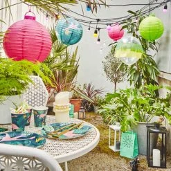 Nouveau 🌟 SKYLANTERN Boule Papier 30cm Collection Tropical 🔔 9 Nouveau 🌟 SKYLANTERN Boule Papier 30cm Collection Tropical 🔔 -Suspension Soldes 45707128 5