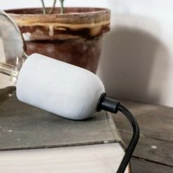 Grosses soldes ⌛ XANLITE - Suspension à Douille En Béton, Culot E27 - SDC01EG 😉 -Suspension Soldes 47378139 3