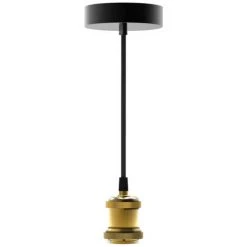 De gros 🛒 XANLITE - Suspension à Douille Dorée, Style Vintage, Culot E27 - SDVEG 🔥 -Suspension Soldes 47378735 5