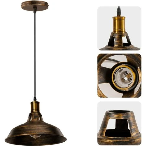Les meilleures critiques de ✨ STOEX Lustre Suspension Industrielle Vintage E27 LED Lampe Plafonniers Retro Abat-jour Pour Cuisine Salle à Manger Salon Chambre Restaurant, Laiton ⭐ 2 Les meilleures critiques de ✨ STOEX Lustre Suspension Industrielle Vintage E27 LED Lampe Plafonniers Retro Abat-jour Pour Cuisine Salle à Manger Salon Chambre Restaurant, Laiton ⭐ – Image 2