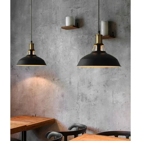 Bon marché 🔔 STOEX 3PCS Suspension Luminaire Vintage Métal 27cm, Lustre Plafonnier Industriel Lampes LED E27 Corde Ajustable Pour Salon Cuisine Restaurant Salle à Manger Chambre - Noir Avec Blanc - Noir Avec Blanc ⭐ 5 Bon marché 🔔 STOEX 3PCS Suspension Luminaire Vintage Métal 27cm, Lustre Plafonnier Industriel Lampes LED E27 Corde Ajustable Pour Salon Cuisine Restaurant Salle à Manger Chambre - Noir Avec Blanc - Noir Avec Blanc ⭐ – Image 5