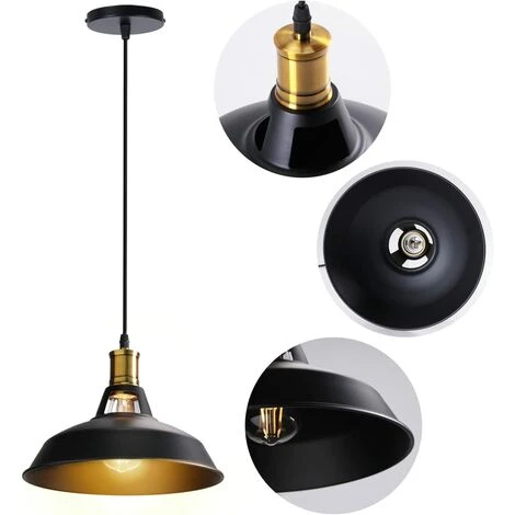 Les meilleures critiques de 🔥 STOEX 3PCS Suspension Luminaire Vintage Métal 27cm, Lustre Plafonnier Industriel Lampes LED E27 Corde Ajustable Pour Salon Cuisine Restaurant Salle à Manger Chambre - Noir - Noir 🥰 2 Les meilleures critiques de 🔥 STOEX 3PCS Suspension Luminaire Vintage Métal 27cm, Lustre Plafonnier Industriel Lampes LED E27 Corde Ajustable Pour Salon Cuisine Restaurant Salle à Manger Chambre - Noir - Noir 🥰 – Image 2