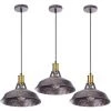 Bon marché 🥰 STOEX 3PCS Suspension Luminaire Vintage Métal 27cm, Lustre Plafonnier Industriel Lampes LED E27 Corde Ajustable Pour Salon Cuisine Restaurant Salle à Manger Chambre - Rouille - Rouille 🧨