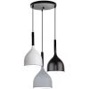 Promo 😍 WOTTES Lampe Suspension Fer Forgé Créatif Simples Modernes E27 Lustre Décoratif 3 Lumières (noir / Blanc / Gris) - Noir ✔️