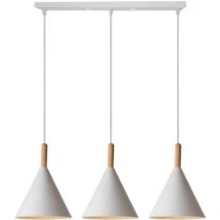 Grosses soldes ✔️ WOTTES Lustre Suspension Intérieur Décoratif Créatif Moderne Industriel Lampe Suspension Intérieur Réglable 3 Lumières (blanc) - Blanc 👍