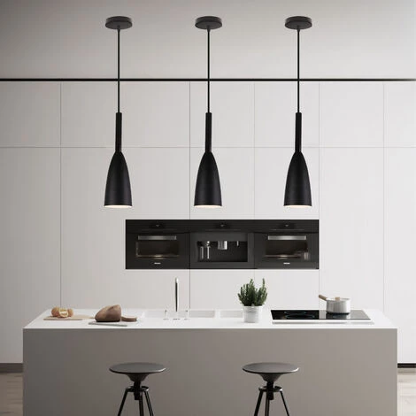 Tout neuf ✨ WOTTES 2 Pcs Rétro Industriel Lustre Suspension Fer Forgé éclairage E27 Lampe Suspension Salon Cuisine Salle Manger - Noir ⌛ 2 Tout neuf ✨ WOTTES 2 Pcs Rétro Industriel Lustre Suspension Fer Forgé éclairage E27 Lampe Suspension Salon Cuisine Salle Manger - Noir ⌛ – Image 2