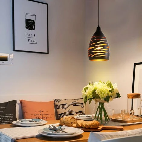 Top 10 ✔️ GOECO Moderne LED Suspension Luminaire, Lustre Industriel En Creux Sculpté, Lampe De Plafond En Métal Cage Pendentif Abat-Jour Noir E27 Lampe Pour Salon Cuisine Couloir Restaurant Loft Café Bar 🥰 2 Top 10 ✔️ GOECO Moderne LED Suspension Luminaire, Lustre Industriel En Creux Sculpté, Lampe De Plafond En Métal Cage Pendentif Abat-Jour Noir E27 Lampe Pour Salon Cuisine Couloir Restaurant Loft Café Bar 🥰 – Image 2