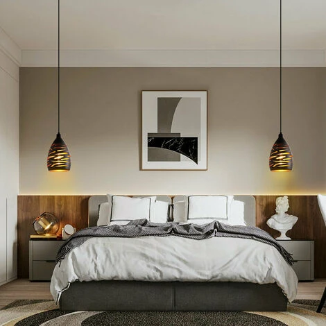 Top 10 ✔️ GOECO Moderne LED Suspension Luminaire, Lustre Industriel En Creux Sculpté, Lampe De Plafond En Métal Cage Pendentif Abat-Jour Noir E27 Lampe Pour Salon Cuisine Couloir Restaurant Loft Café Bar 🥰 3 Top 10 ✔️ GOECO Moderne LED Suspension Luminaire, Lustre Industriel En Creux Sculpté, Lampe De Plafond En Métal Cage Pendentif Abat-Jour Noir E27 Lampe Pour Salon Cuisine Couloir Restaurant Loft Café Bar 🥰 – Image 3