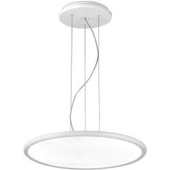 Tout neuf 🧨 LEDS·C4 Suspension Net ø575 Led 44w 2552lm 3000k Blanc - Blanc ✨