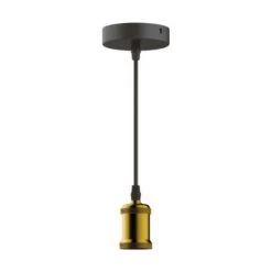 Budget 💯 Suspension Luminaire Style Antique XXCELL - Bronze Mat - E27 - 1m - Bronze 🌟