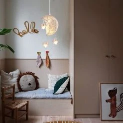 Grosses soldes 🔔 STOEX Suspension Luminaire Moderne Disign Lune Et Étoiles 5 Lampes LED Lustre Plafonnier Suspension Pour Enfants Chambre Salon Cadeau - Mini 20CM Lumière Blanche Chaude ✨ -Suspension Soldes 48671014 3