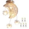 Le moins cher 🧨 STOEX Plafonnier Industrielle Mini Lune étoiles LED Lustre Suspension Luminaire Aluminium 20cm Moon Avec 5 Ampoules Pour Enfants Chambre (Lumière Blanche Chaude) 🌟