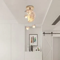 Le moins cher 🧨 STOEX Plafonnier Industrielle Mini Lune étoiles LED Lustre Suspension Luminaire Aluminium 20cm Moon Avec 5 Ampoules Pour Enfants Chambre (Lumière Blanche Chaude) 🌟 -Suspension Soldes 48671017 4
