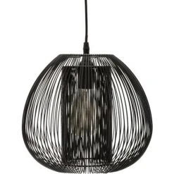 Vente flash 🔔 Suspension Filaire "noda" Métal Diamètre 28 Cm Atmosphera - Noir - Noir 🤩