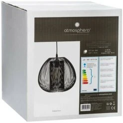 Vente flash 🔔 Suspension Filaire "noda" Métal Diamètre 28 Cm Atmosphera - Noir - Noir 🤩 -Suspension Soldes 49306227 3