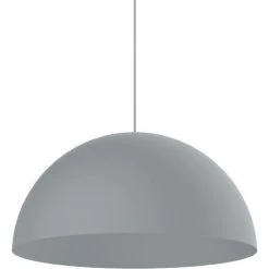 Meilleure vente ⌛ Lumicom - CASSIS Lustre Suspension, Design Modern, Unicolore Opaque, 40cm, Gris - 1x E27 🎁