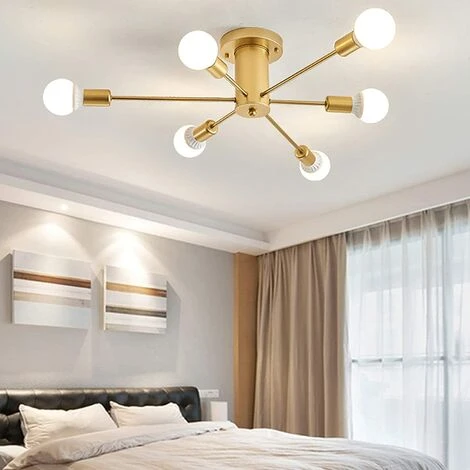 Budget 👏 COMELY Plafonnier Industriel Vintage, 6-Lumières Lampe Plafond Moderne, Luminaire Plafonnier E27 Base, Lustre Suspension En Metal Pour Salon, Chambre, Cuisine, Salle à Manger, Couloir, Loft 🎁 1 Budget 👏 COMELY Plafonnier Industriel Vintage, 6-Lumières Lampe Plafond Moderne, Luminaire Plafonnier E27 Base, Lustre Suspension En Metal Pour Salon, Chambre, Cuisine, Salle à Manger, Couloir, Loft 🎁