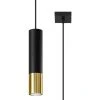 Remise ⭐ SOLLUX LIGHTING Sollux LOOPEZ Lampe à Suspension Slim 8cm Noir, Or GU10 🔥