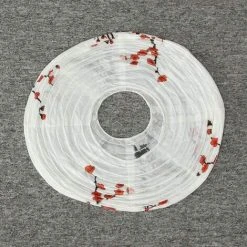 Meilleure vente 🧨 VERSAILLESFR 40cm Papier Prunier Ronde Lanterne Abat Oriental Chinois Style De Light Restaurant De SoiréE De Mariage DéCoration IntéRieure Cadeaux, Versailles ⭐ -Suspension Soldes 50932779 4