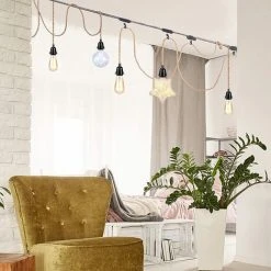 Meilleure vente ✨ SUPERMARKET Lustre Corde, Rétro Douille E27 Avec Fil électrique De 4,5 Mètres Et Interrupteur, Pour Lampe Suspension Corde(ampoule N'est Pas Inclus),Superma ❤️ 6 Meilleure vente ✨ SUPERMARKET Lustre Corde, Rétro Douille E27 Avec Fil électrique De 4,5 Mètres Et Interrupteur, Pour Lampe Suspension Corde(ampoule N'est Pas Inclus),Superma ❤️ -Suspension Soldes 51013610 2
