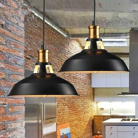 Grosses soldes ⭐ Minetgnon 1Pcs Métal Retro Suspensions Luminaires Industriel Edison Simplicité Lustre Vintage Plafonnier 27cm Noir 🔔 1 Grosses soldes ⭐ Minetgnon 1Pcs Métal Retro Suspensions Luminaires Industriel Edison Simplicité Lustre Vintage Plafonnier 27cm Noir 🔔