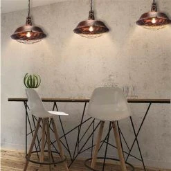 Tout neuf 🔥 Minetgnon Lustre Suspension E27 Luminaire Moderne Style Industrielle En Métal - Ø26 Cm ⭐ -Suspension Soldes 51929944 4