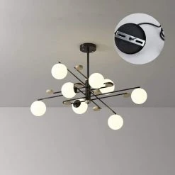 Offres ⌛ Support Plaque Plafonnier,Accessoires Fixation Lustre,Support Fixation Plafonnier,pour Accessoires Support Lampe D'Éclairage Lustre Plafond Bureau à Domicile (Argent)，Starlight，4 Pièces 🎁 -Suspension Soldes 52535818 3