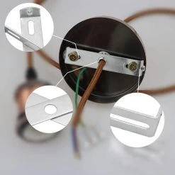 Offres ⌛ Support Plaque Plafonnier,Accessoires Fixation Lustre,Support Fixation Plafonnier,pour Accessoires Support Lampe D'Éclairage Lustre Plafond Bureau à Domicile (Argent)，Starlight，4 Pièces 🎁 -Suspension Soldes 52535818 4