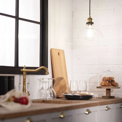 Vente flash 💯 LEDKIA Suspension Métal Et Verre Springsteen Bronze - Bronze ⌛ 3 Vente flash 💯 LEDKIA Suspension Métal Et Verre Springsteen Bronze - Bronze ⌛ – Image 3