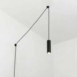 Tout neuf 💯 BARCELONA LED Lampe Suspendue Avec Prise Et Interrupteur, GU10, "RIM' | Noir - Noir ⭐ -Suspension Soldes 52977431 4