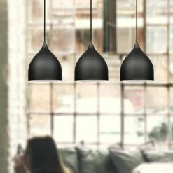 Les meilleures critiques de 💯 AXHUP Suspension Luminaire Contemporain E27 17x19cm Lustre 3 Tête Noir ⌛ -Suspension Soldes 53233618 3