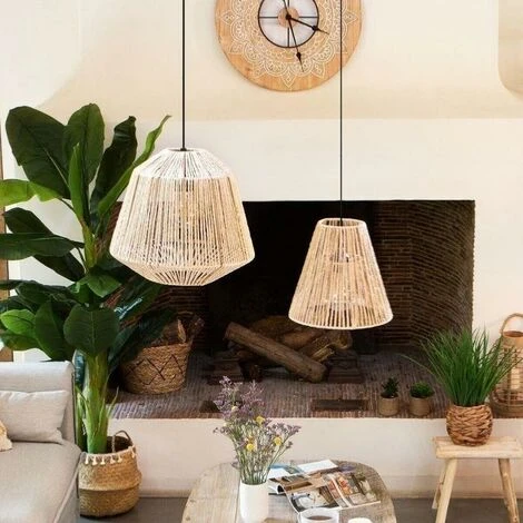 Vente flash 💯 SILAMP Suspension Naturelle Corde 29cm Pour Ampoule E27 ✔️ 1 Vente flash 💯 SILAMP Suspension Naturelle Corde 29cm Pour Ampoule E27 ✔️