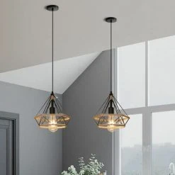 Remise ⭐ Lustre Rétro Lustre De Salon 25cm En 1 Pcs FUIENKO 🎁 -Suspension Soldes 54330717 4